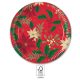 Weihnachten Holly Poinsettia i Pappteller 8 Stk 23 cm FSC