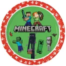 Minecraft Green Papierteller 8 Stk 23 cm FSC