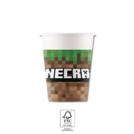 Minecraft Green Papierbecher 8 Stk 200 ml FSC