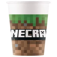 Minecraft Green Papierbecher 8 Stk 200 ml FSC