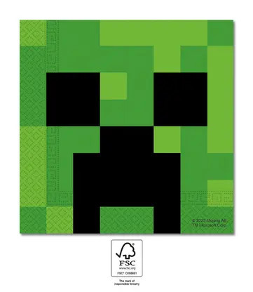 Minecraft Serviette (20 Stücke) 33x33 cm FSC