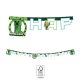 Minecraft Green Happy Birthday Schrift FSC 2 m