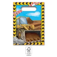 Baustelle Grabber Geschenktaschen Set aus Papier 4 Stk.