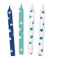 Geburtstag Happy Birthday Blue, Blaue Geburtstagskerzen-Set, 12-teilig