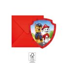 Paw Patrol Rescue Heroes Party Einladung 6 Stk FSC