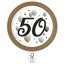 Geburtstag Milestone Happy Birthday 50 Pappteller 8er Set - 23 cm FSC