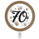 Geburtstag Milestone Happy Birthday 70 Pappteller 8er Pack 23 cm FSC