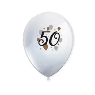   Geburtstag Milestone Happy Birthday 50 Luftballons, 6 Stück 11 Zoll (27,5 cm)
