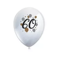   Geburtstag Milestone Happy Birthday 60 Ballons, 6 Stk, 11 Zoll (27,5 cm)