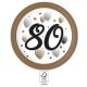 Geburtstag Milestone Happy Birthday 80 Pappteller 8 Stk 23 cm FSC