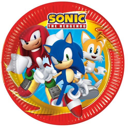 Sonic the Hedgehog Sega Sonic the Hedgehog Pappteller 8 Stück 23 cm FSC