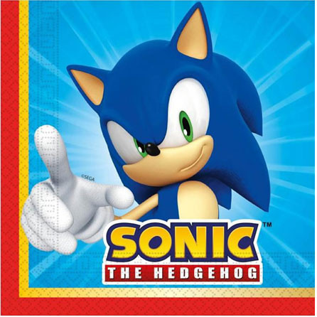 Sonic the Hedgehog Sega Serviette (20 Stücke) 33x33 cm FSC