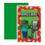 Minecraft Green Party-Einladung 6 Stk FSC