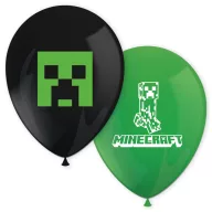 Minecraft Green Ballon, 8 Stk