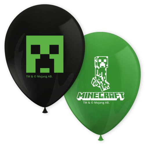 Minecraft Green Ballon, Luftballon 8 Stück