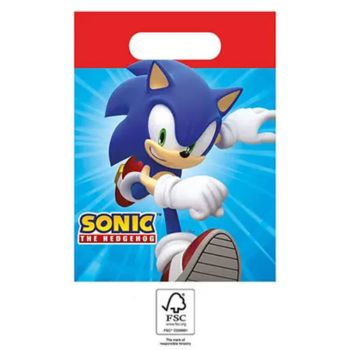 Sonic the Hedgehog Sega Papier Geschenktasche 4 Stück
