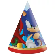   Sonic the Hedgehog Sega Sonic the Hedgehog Partyhut, Kegel 6 Stk FSC