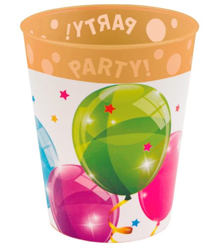 Sparkling Balloons Becher aus Plastik 250 ml