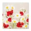 Blume Daisies Poppies Serviette 20 Stk., 33x33 cm FSC