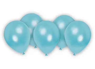 Blau Metallic Pastel Blue Luftballon, Luftballon 8 Stück