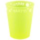 Party Yellow Fluorescent Gelber Mikro Premium Plastikbecher 250 ml