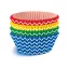 Farbe Rainbow Mini-Muffin-Papier 40 Stk