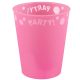 Pink Mikro-Premium Becher aus Kunststoff 250 ml