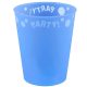 Party Blue Blauer Mikro-Premium-Kunststoffbecher 250 ml