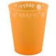 Party Orange Oranger Mikro-Premium-Kunststoffbecher 250 ml