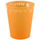 Orange Mikro-Premium Becher aus Kunststoff 250 ml