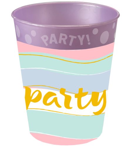 Farbe Elegant Party-Mikro-Premium-Plastikbecher 250 ml