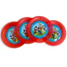 Disney Mickey  Rock the House micro premium Kunststoffteller 4er-Set 21 cm