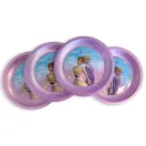 Disney Eiskönigin Wind Mikro Premium Kunststoffteller Set mit 4 Stück 21 cm