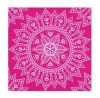 Farbe Fuchsia White Mandala Serviette 20 Stk, 33x33 cm FSC