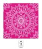 Farbe Fuchsia White Mandala Serviette 20 Stk, 33x33 cm FSC