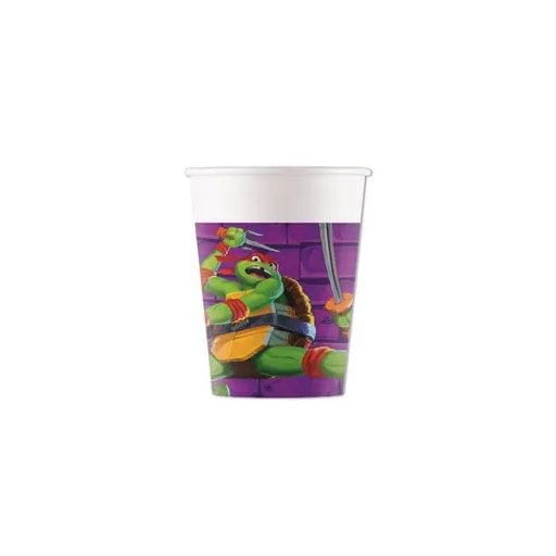 Teenage Mutant Ninja Turtles Purple Papierbecher 8 Stk 200 ml FSC