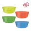 Farbe halbtransparenter Kunststoff-Tiefteller, 4er-Set, 12 cm