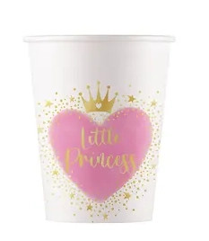 Prinzessin Little Princess Papierbecher 8 Stk 200 ml FSC