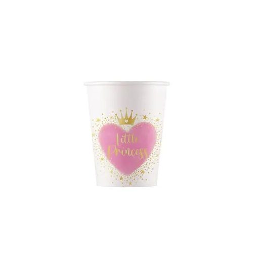 Prinzessin Little Princess Papierbecher 8 Stk 200 ml FSC