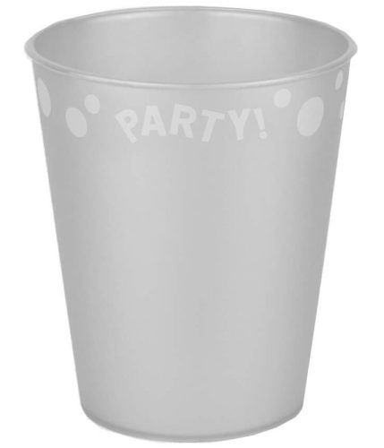 Party Silver Silber micro Premium Kunststoffbecher 250 ml