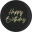 Geburtstag Elegant Happy Birthday Pappteller 8 Stk 23 cm FSC