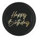 Geburtstag Elegant Happy Birthday Pappteller 8 Stk 23 cm FSC