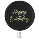 Geburtstag Elegant Happy Birthday Pappteller 8 Stk 23 cm FSC