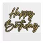 Geburtstag Elegant Happy Birthday Serviette 20 Stk 33x33 cm FSC