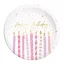 Geburtstag Candles Happy Birthday Pappteller 8 Stk. 23 cm FSC