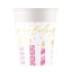 Geburtstag Candles Happy Birthday Papierbecher 8 Stk 200 ml FSC