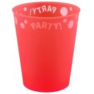 Party Bright Roter Mikro Premium Kunststoffbecher 250 ml