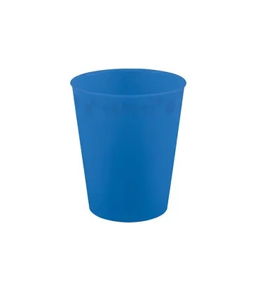 Party Bright Blue Blaues Micro Premium Kunststoffbecher 250 ml