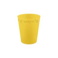 Party Yellow Gelber Mikro-Premium-Kunststoffbecher 250 ml