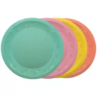  Farbe Pastel Mixed Mikro-Premium-Kunststoff Essteller 4-teiliges Set 21 cm